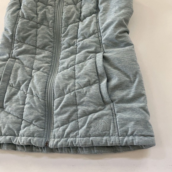 The North Face Quilted Vest Womens Small Puffer Quilted Full Zip‎ Pockets Blue - Picture 4 of 9